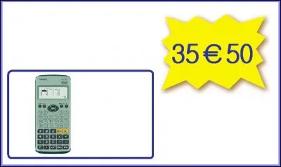 A Casio calculator: 35.50