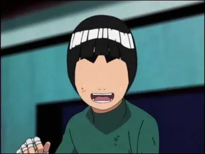 This is Rock Lee, who gave Gaara a hard time in the third round of the Chuunin exams. Where are his eyes?