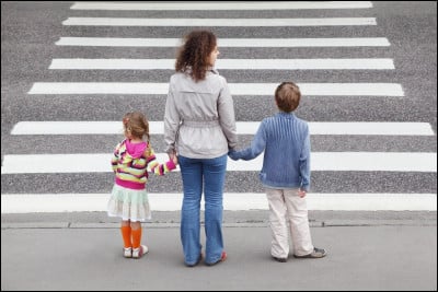 __________always look both ways before you cross a street.