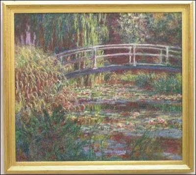 Who painted 'Bassin aux nympheas - harmonie rose'?