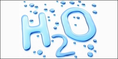 In the formula H2O, what does the H represent?