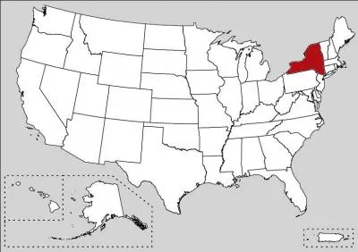 Let's start with the easiest state to know. The Statue of Liberty and the Empire State Building are the two symbols of the most populous city in America, which is also the name of the state.