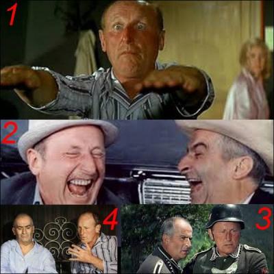 Which of these four images does not belong to the film La grande vadrouille?