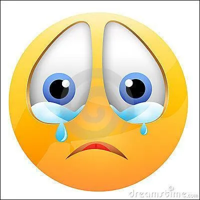 I cry when I ---------- sad